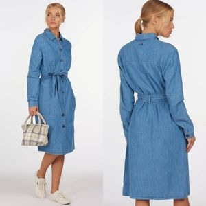 BARBOUR Tynemouth Denim Dress in Authentic Wash